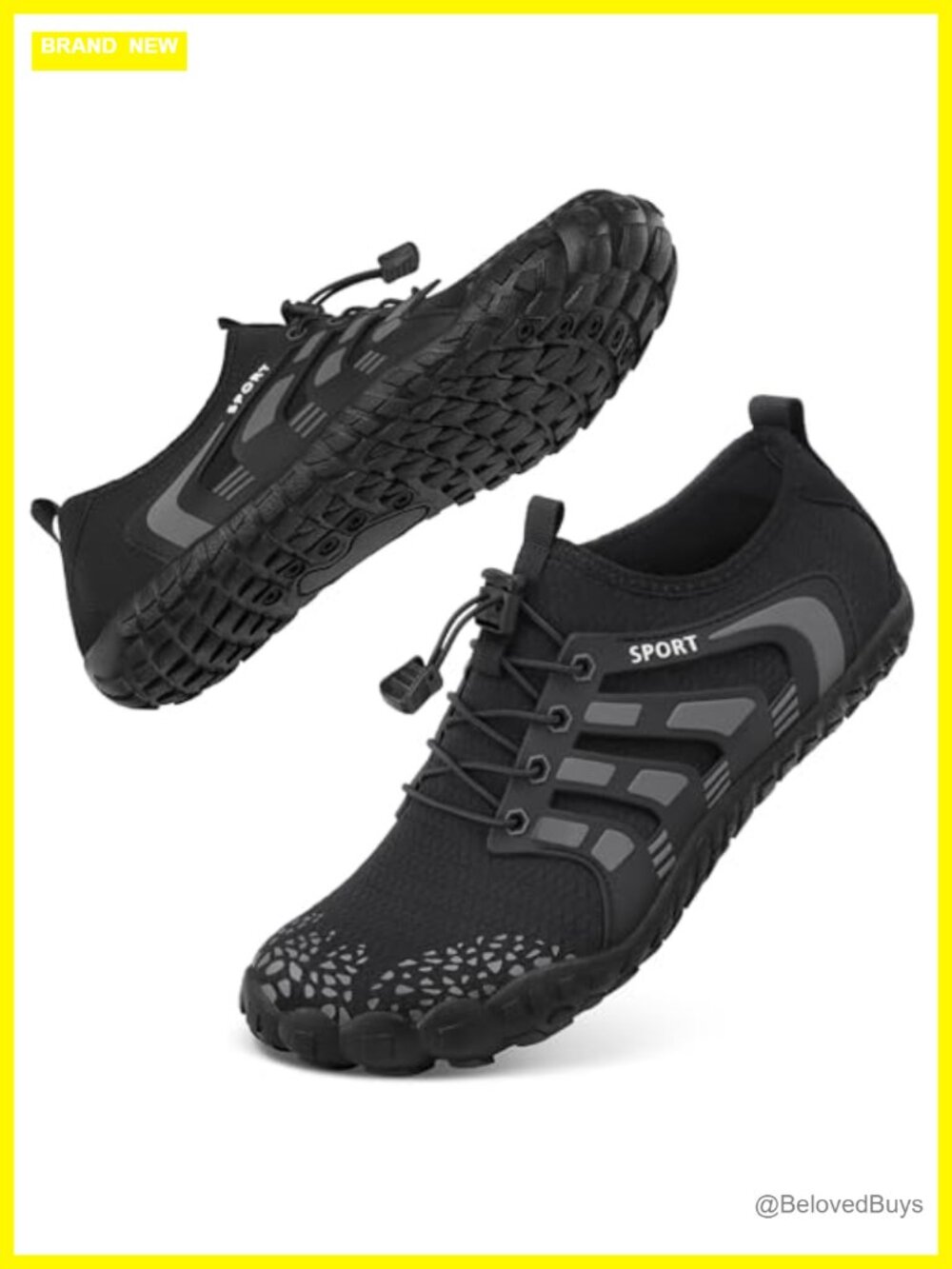 Barefoot Water Shoes Quick-Dry Mesh Non-Slip Rubber Sole Hiking Beach Swim